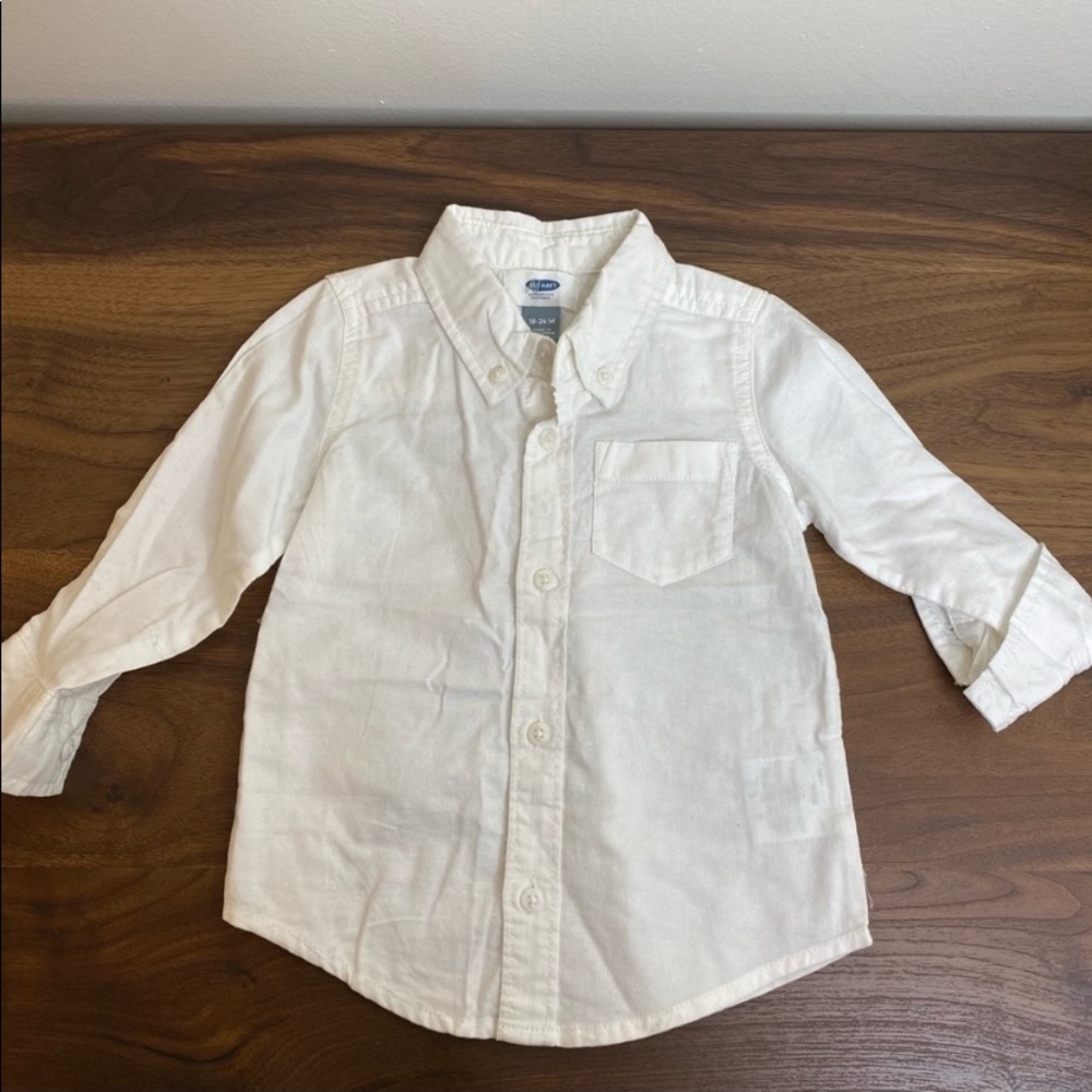 Old Navy White Button Down Shirt